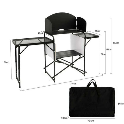 Versatile Outdoor Cooking Hub for Adventurous Souls..