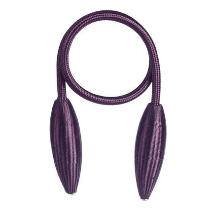 Versatile Plush Alloy Curtain Tiebacks with Adjustable Ropes for Heavy Drapes - Très Elite