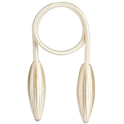 Versatile Plush Alloy Curtain Tiebacks with Adjustable Ropes for Heavy Drapes - Très Elite