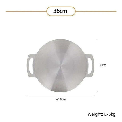 Versatile Portable Stainless Steel Korean BBQ Grill Pan for Outdoor Gatherings - Très Elite