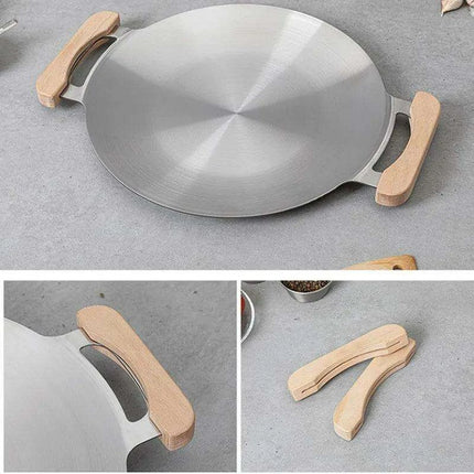 Versatile Portable Stainless Steel Korean BBQ Grill Pan for Outdoor Gatherings - Très Elite