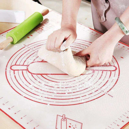 Versatile Silicone Baking Mat with Measurement Guide - Essential Tool for Effortless Cooking and Baking - Très Elite