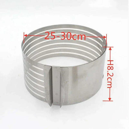 Versatile Stainless Steel Cake Slicing Set for Perfect Layered Creations - Très Elite