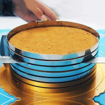 Versatile Stainless Steel Cake Slicing Set for Perfect Layered Creations - Très Elite