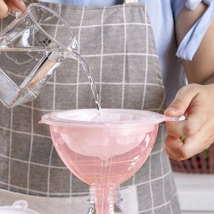 Versatile Stainless Steel Mesh Funnel Filter Set - Master Your Cooking Techniques - Très Elite