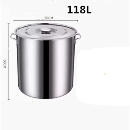 Versatile Stainless Steel Soup and Storage Drum Pot - Très Elite
