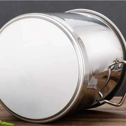 Versatile Stainless Steel Soup and Storage Drum Pot - Très Elite