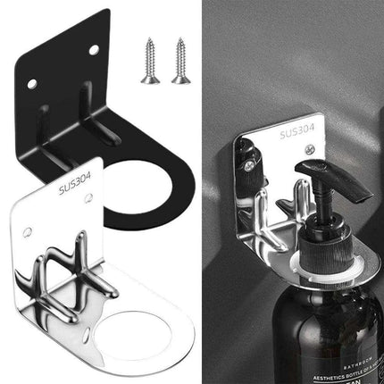 Versatile Stainless Steel Wall-Mounted Shower Organizer with Adjustable Bottle Storage - Très Elite