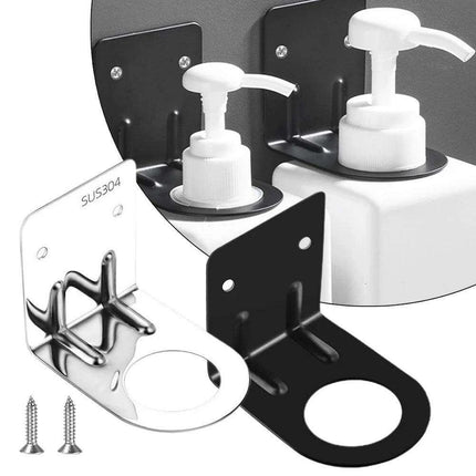 Versatile Stainless Steel Wall-Mounted Shower Organizer with Adjustable Bottle Storage - Très Elite