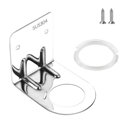 Versatile Stainless Steel Wall-Mounted Shower Organizer with Adjustable Bottle Storage - Très Elite
