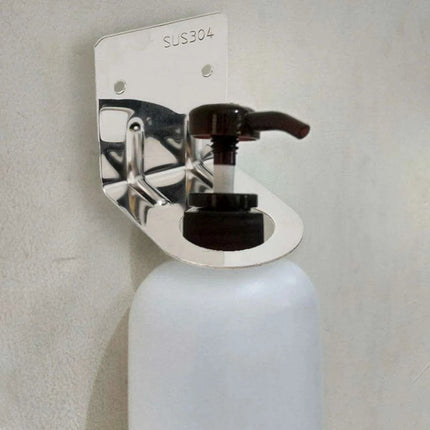 Versatile Stainless Steel Wall-Mounted Shower Organizer with Adjustable Bottle Storage - Très Elite