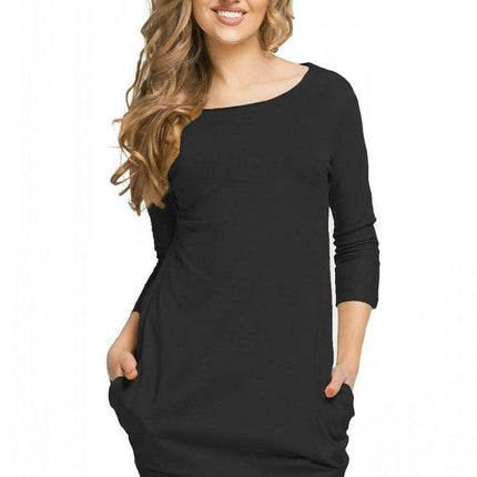 Versatile Tessita Boat Neck Active Dress - Stylish Comfort for All-Day Wear - Très Elite