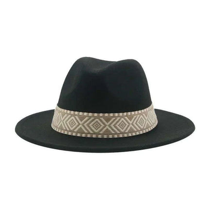 Versatile Unisex Panama Cowboy Hat - Wide Brim Fedora in Classic Camel, Black, and White Felt Options - Très Elite