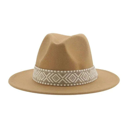 Versatile Unisex Panama Cowboy Hat - Wide Brim Fedora in Classic Camel, Black, and White Felt Options - Très Elite