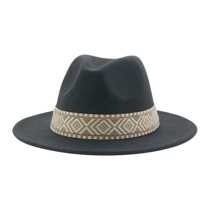 Versatile Unisex Panama Cowboy Hat - Wide Brim Fedora in Classic Camel, Black, and White Felt Options - Très Elite