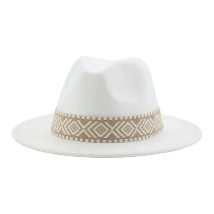 Versatile Unisex Panama Cowboy Hat - Wide Brim Fedora in Classic Camel, Black, and White Felt Options - Très Elite
