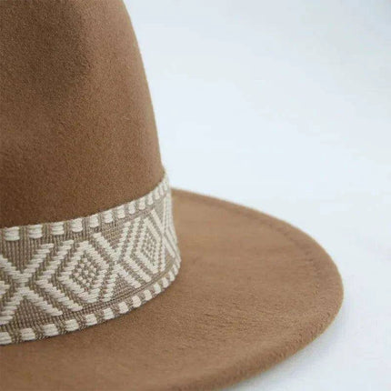 Versatile Unisex Panama Cowboy Hat - Wide Brim Fedora in Classic Camel, Black, and White Felt Options - Très Elite