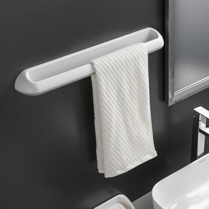 Versatile Wall-Mounted Storage Rack for Towels and Slippers..