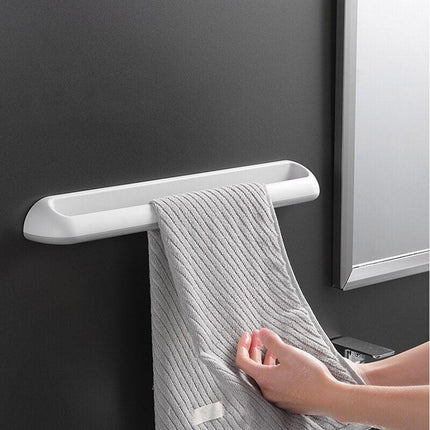 Versatile Wall-Mounted Storage Rack for Towels and Slippers..