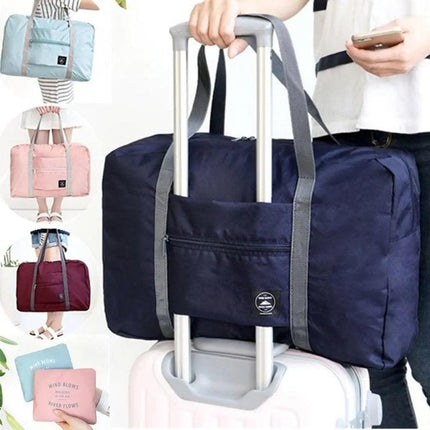 Versatile Waterproof Travel Duffel Bag with Foldable Design..