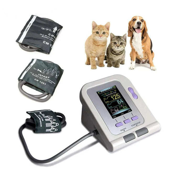 Veterinary Digital Blood Pressure Monitor for Pets - CONTEC08A-VET with Multiple Cuff Sizes and Integrated Software Solutions