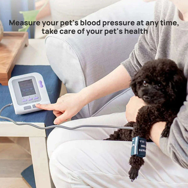 Veterinary Digital Blood Pressure and Oxygen Saturation Monitor for Animal Health