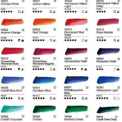 Vibrant 24-Color Professional Grade Watercolor Paint Set - Premium Pigment Collection - Très Elite