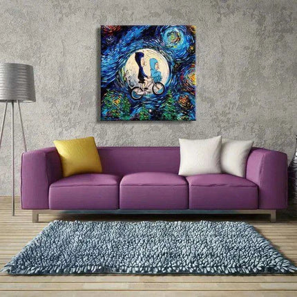 Vibrant Beavis and Butthead Palette Knife Oil Painting for Nostalgic Wall Decor..