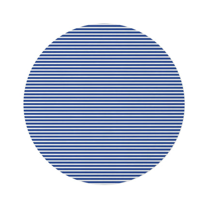 Vibrant Chenille Round Rug - Stylish Stripes and Fun Designs..