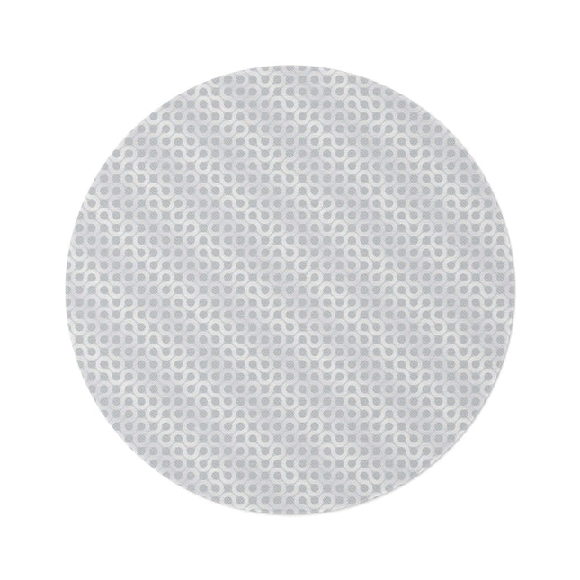 Vibrant Circular Chenille Rug - Dynamic Patterns for Luxurious Living Spaces