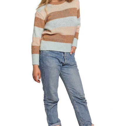 Vibrant Colorblock Knit Sweater - Très Elite