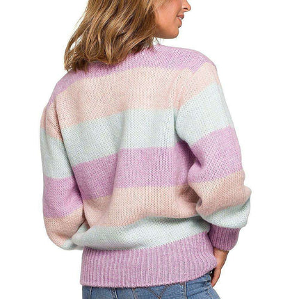 Vibrant Colorblock Knit Sweater - Très Elite