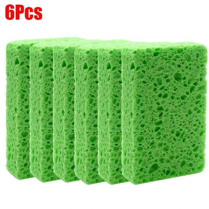 Vibrant Double-Sided Reusable Cleaning Sponges for Kitchen & Home – Choose from 1, 2, or 6 Pack Options - Très Elite