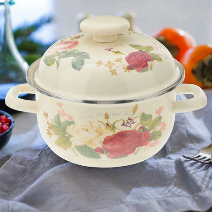 Vibrant Enamel Cookware: Multi-Functional Stockpot for Every Kitchen - Très Elite