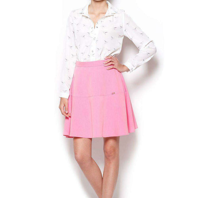 Vibrant Flared Ruffle Mini Skirt