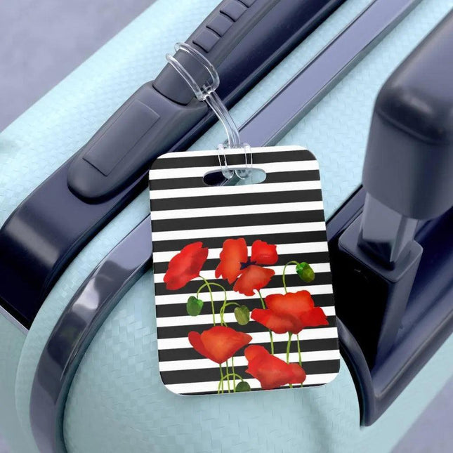 Vibrant Floral Luggage Tag - Waterproof and Stylish Travel Essential