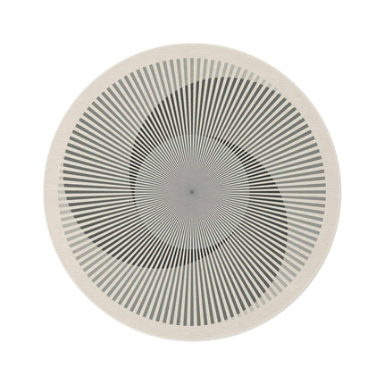 Vibrant Geometric Chenille Circular Area Rug - 60x60 Inch by Maison d'Elite