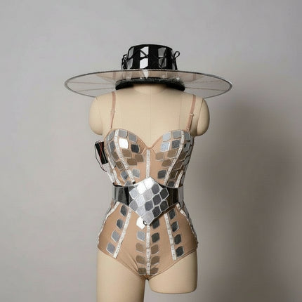 Vibrant Glow LED Women's Costume: Shine Bright on the Dance Floor with Stunning Light Effects - Très Elite