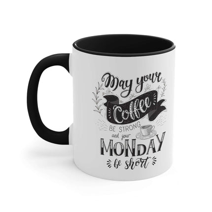 Vibrant Interior Two-Tone 11oz Custom Ceramic Coffee Mug - Très Elite