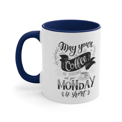 Vibrant Interior Two-Tone 11oz Custom Ceramic Coffee Mug - Très Elite