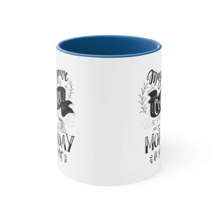 Vibrant Interior Two-Tone 11oz Custom Ceramic Coffee Mug - Très Elite