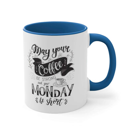 Vibrant Interior Two-Tone 11oz Custom Ceramic Coffee Mug - Très Elite