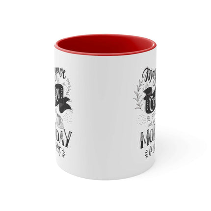 Vibrant Interior Two-Tone 11oz Custom Ceramic Coffee Mug - Très Elite