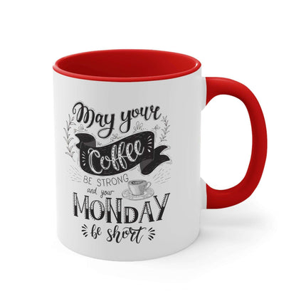 Vibrant Interior Two-Tone 11oz Custom Ceramic Coffee Mug - Très Elite