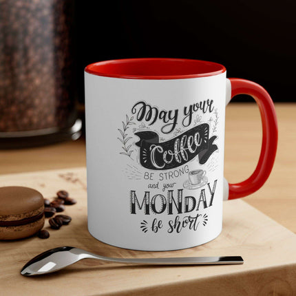 Vibrant Interior Two-Tone 11oz Custom Ceramic Coffee Mug - Très Elite