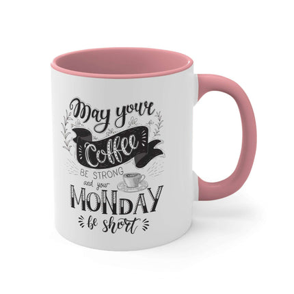Vibrant Interior Two-Tone 11oz Custom Ceramic Coffee Mug - Très Elite