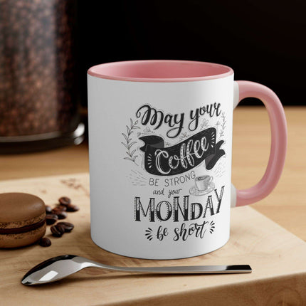 Vibrant Interior Two-Tone 11oz Custom Ceramic Coffee Mug - Très Elite