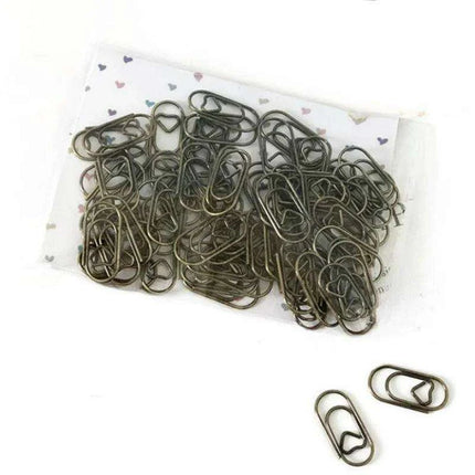 Vibrant Metal Paper Clips - 50-Pack - Essential for Efficient School and Office Organization..