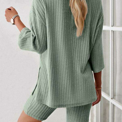 Vibrant Mid-Sleeve Suit for Effortless Sophistication - Très Elite