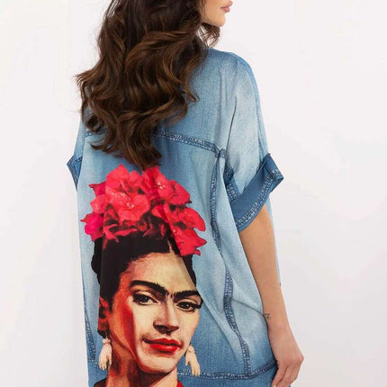 Vibrant Print Short Sleeve Shirt for Women Modern Style - Très Elite